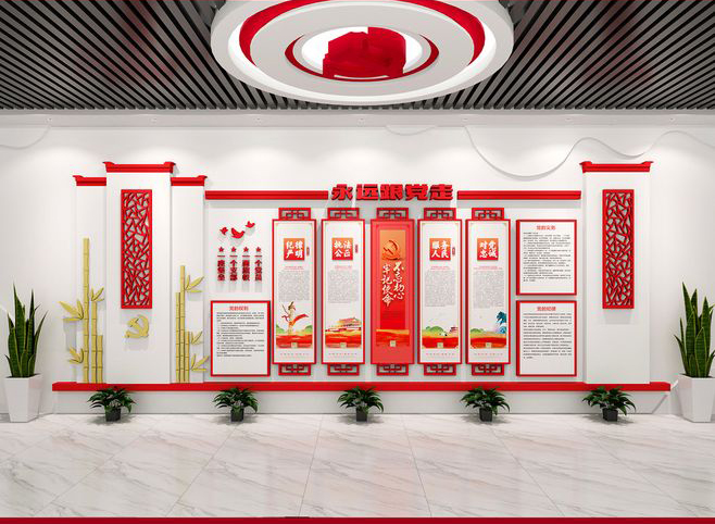  美刻會(huì)展為慶祝祖國70周年華誕，精心推出黨建文化專欄展臺(tái)設(shè)計(jì)