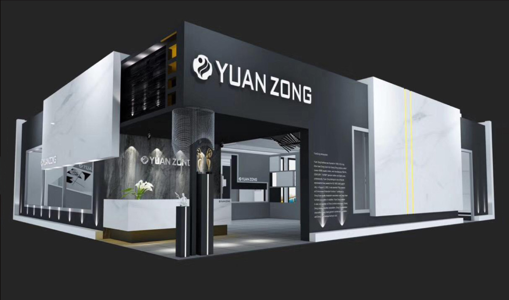 美刻會(huì)展為家博會(huì)參展企業(yè)搭建330平方家具展廳