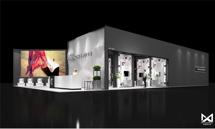 BIFF展會上的360平方展臺設計搭建，創(chuàng)意展示公司文化